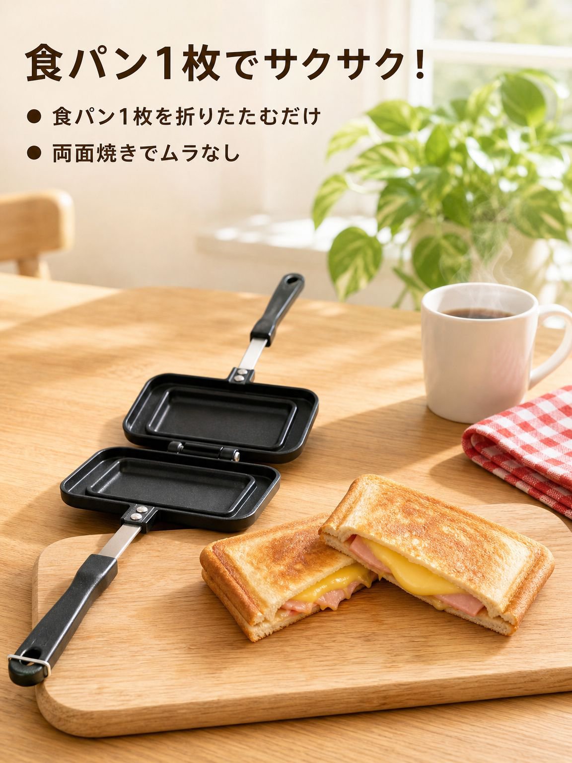 両面コーティングフライパン型