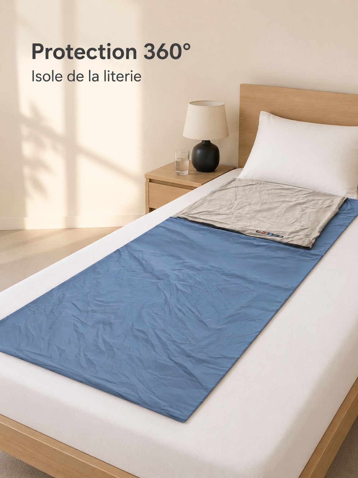 Mini sac de couchage adulte couleur lava pour camping