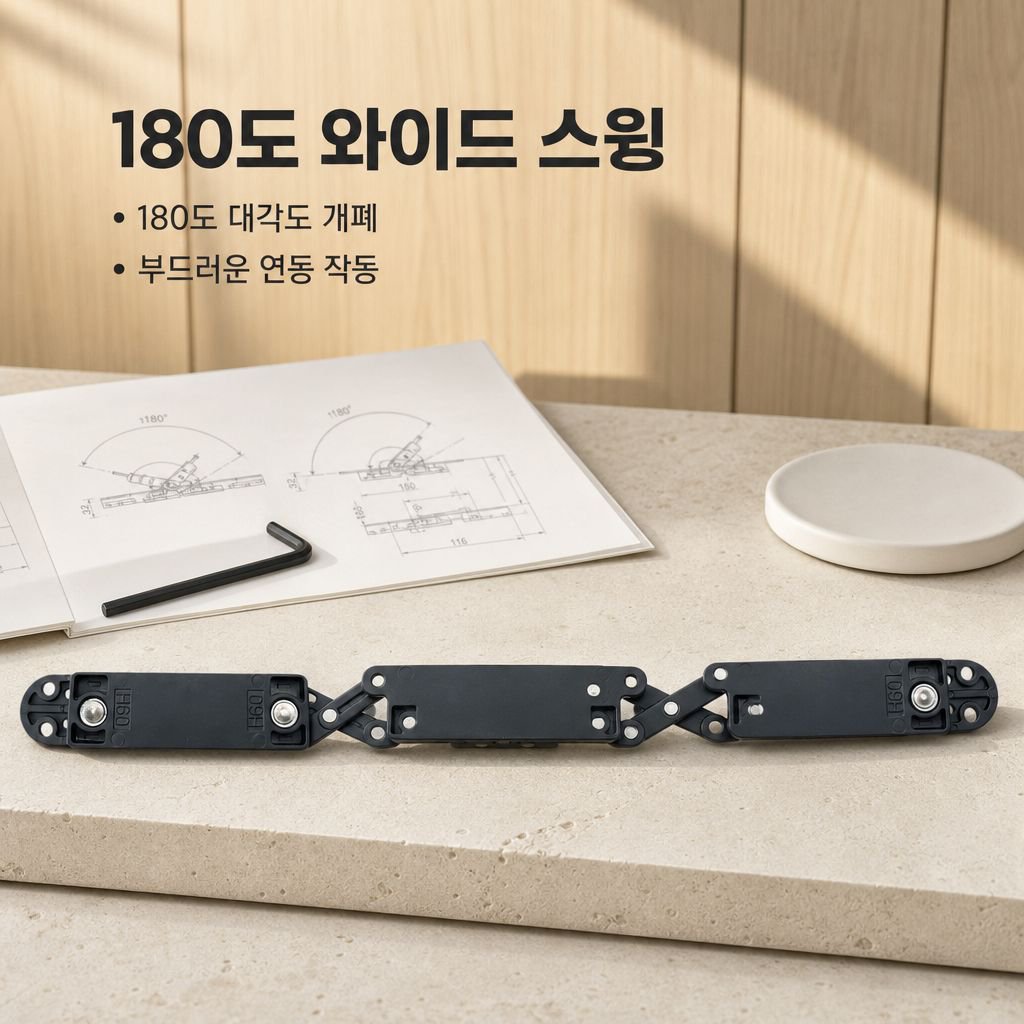 3D 조절 히든 경첩 180도 매립형 십자 숨은 경첩 목문용