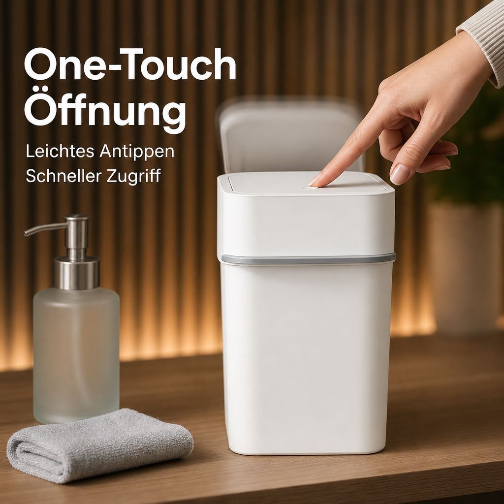 Mülleimer mit Deckel und Dichtung