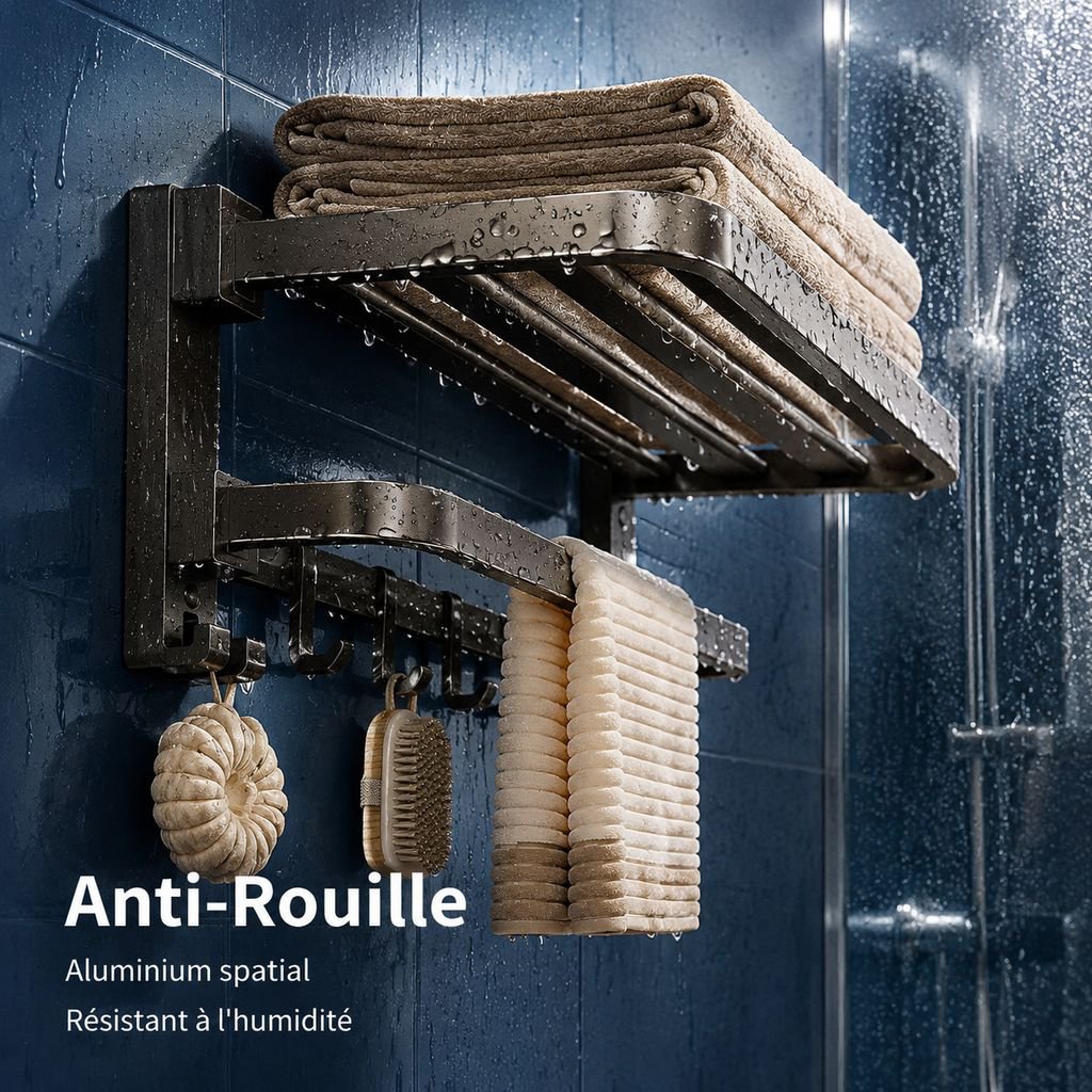 Porte-serviettes sans perçage