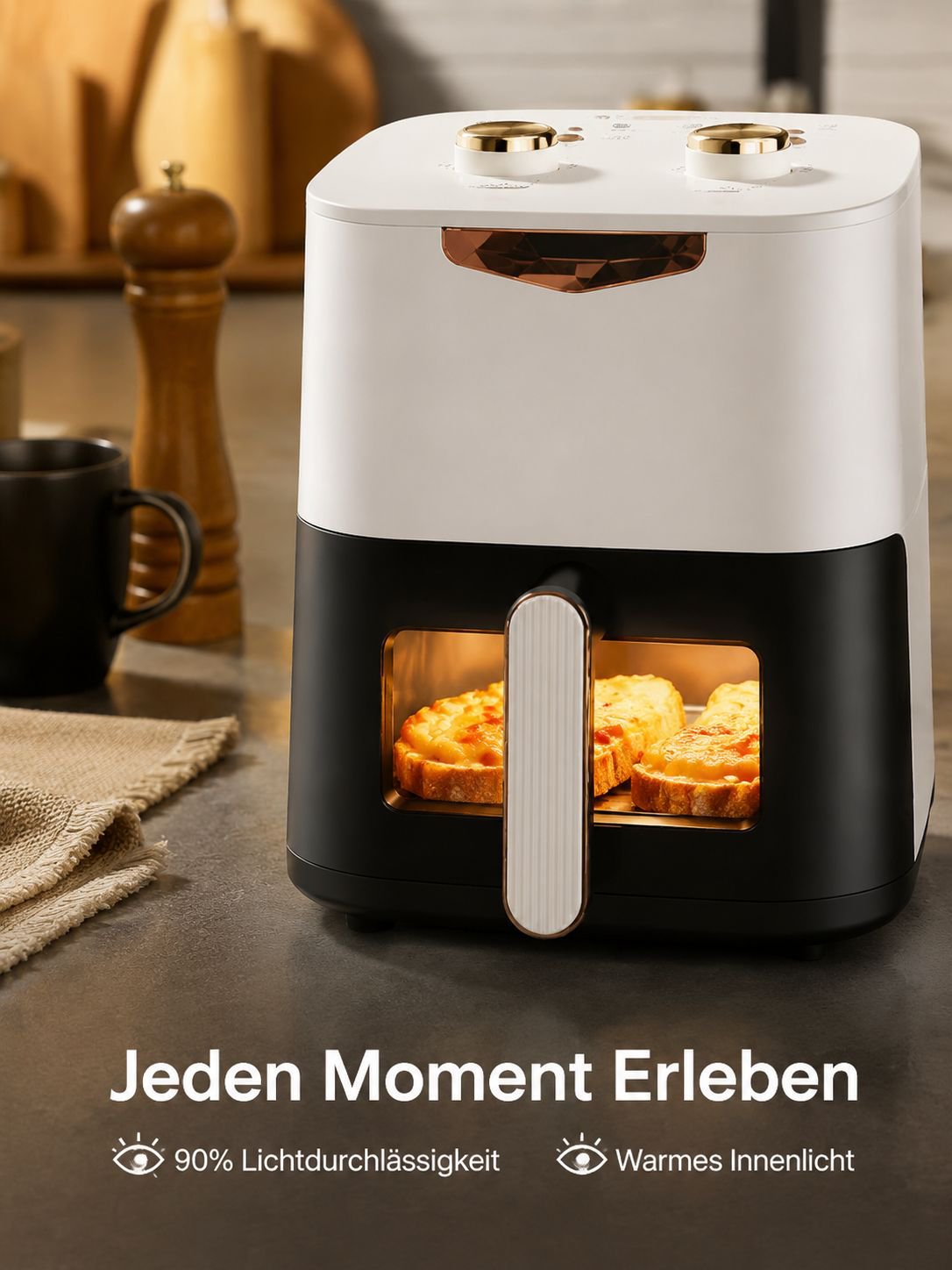 Große elektrische Fritteuse mit Mehrfachfunktion
