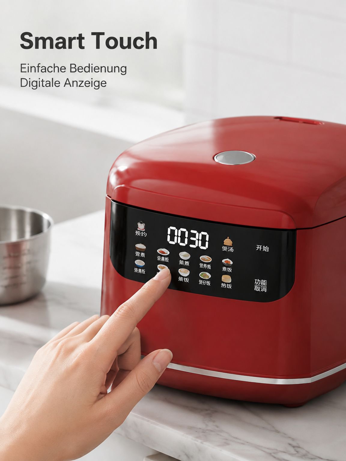 JMY-2L Multifunktionaler Mini-Reiskocher für 1-3 Personen, Intelligenter Mini-Reiskocher 110V