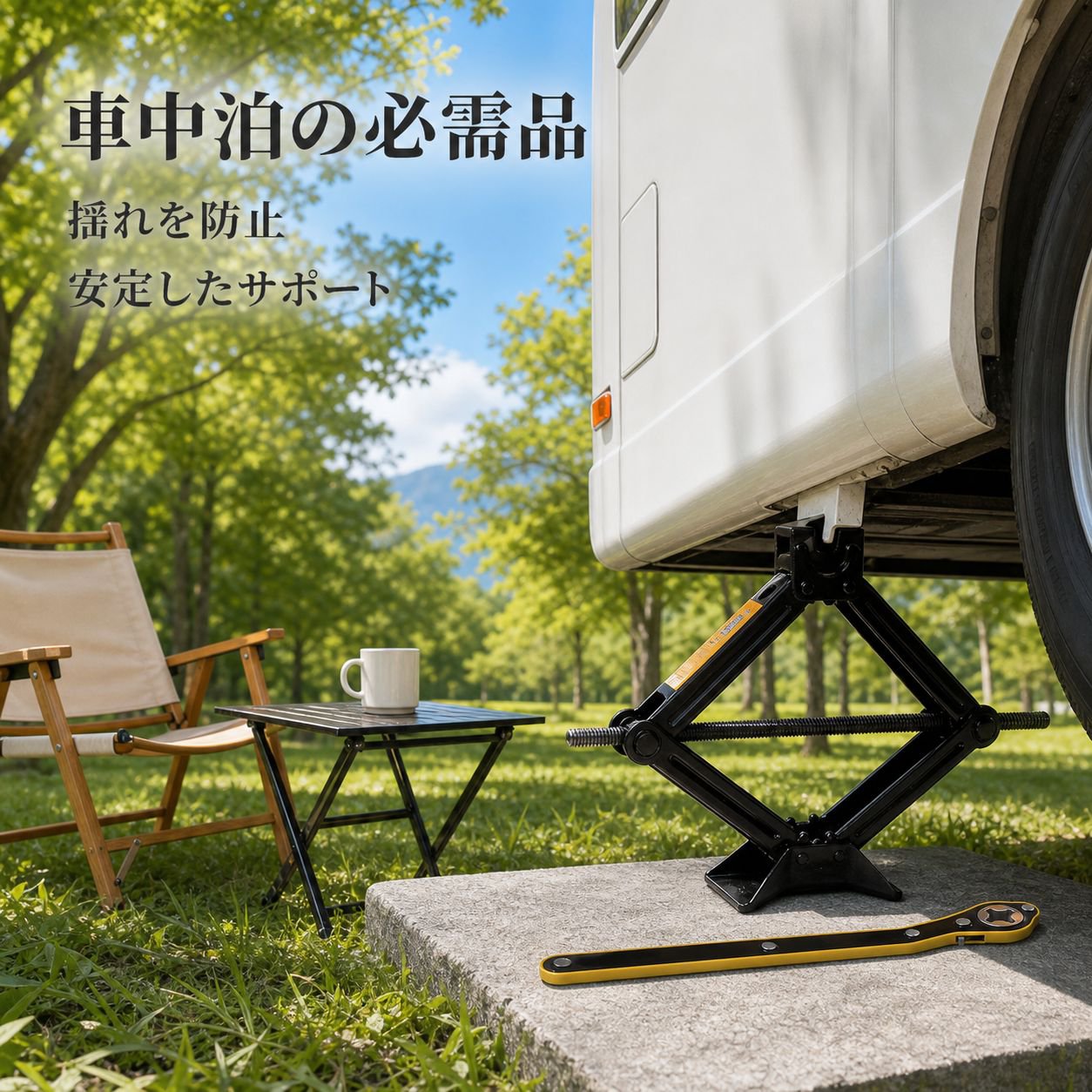 車のジャッキ、乗用車およびセダン専用の水平タイヤ交換用手動クランクツール