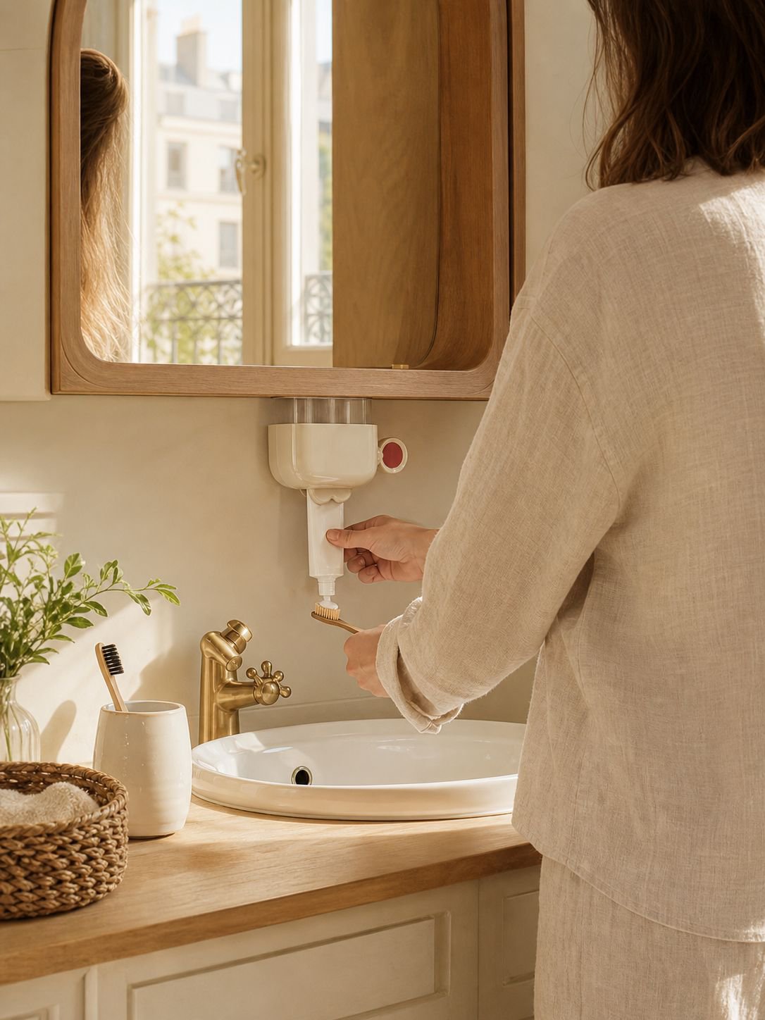 Accessoire innovant pour salle de bain propre et ordonnée