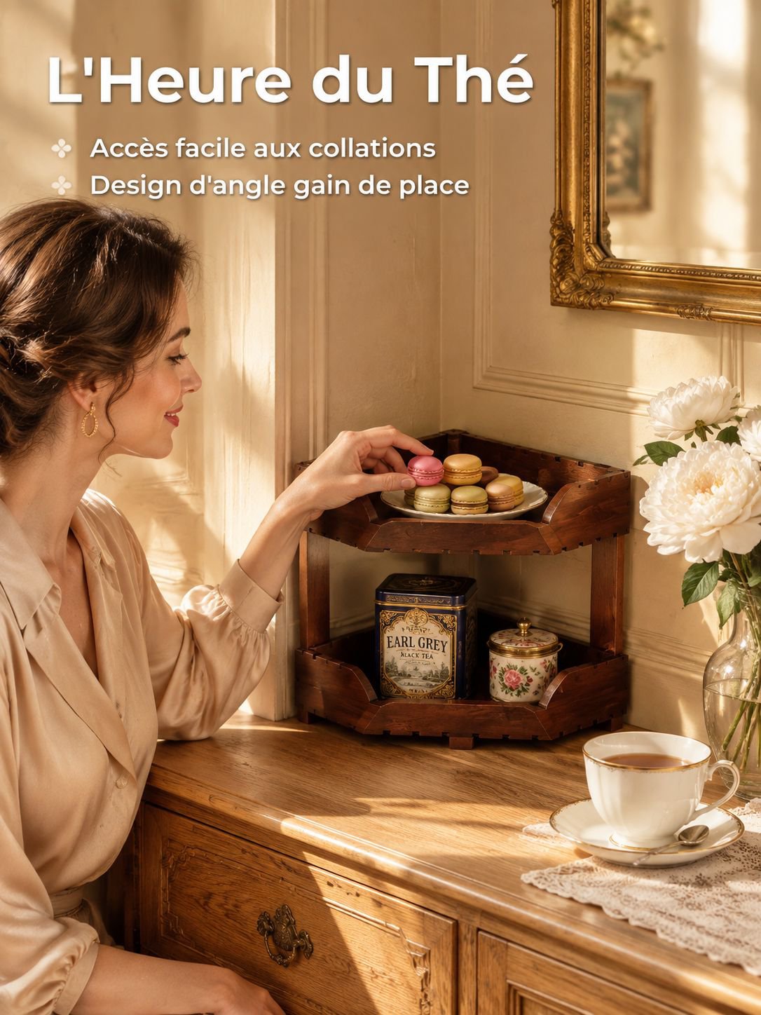 Étagère de rangement pour collations de cuisine
