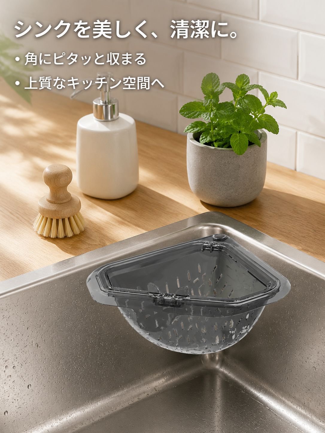 マグネット式シンクフィルターバスケット