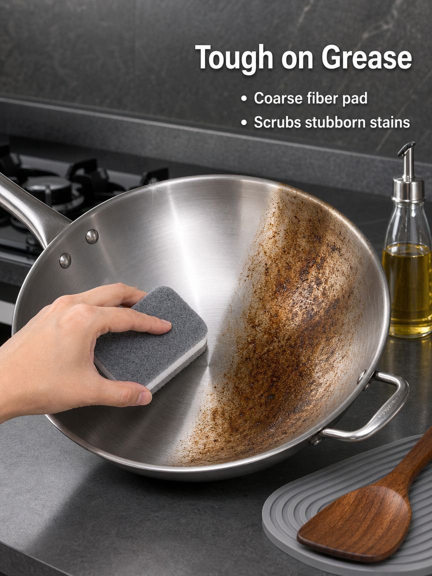 Thickened Dishwashing Sponge