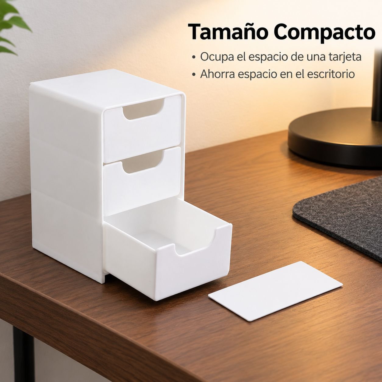 Organizador de escritorio con cajones