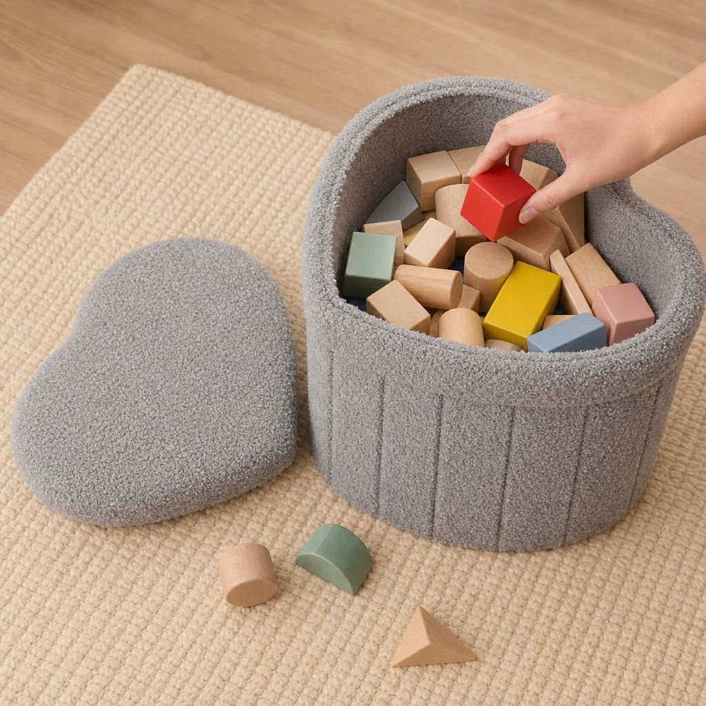 Mueble auxiliar con diseño romántico y práctico