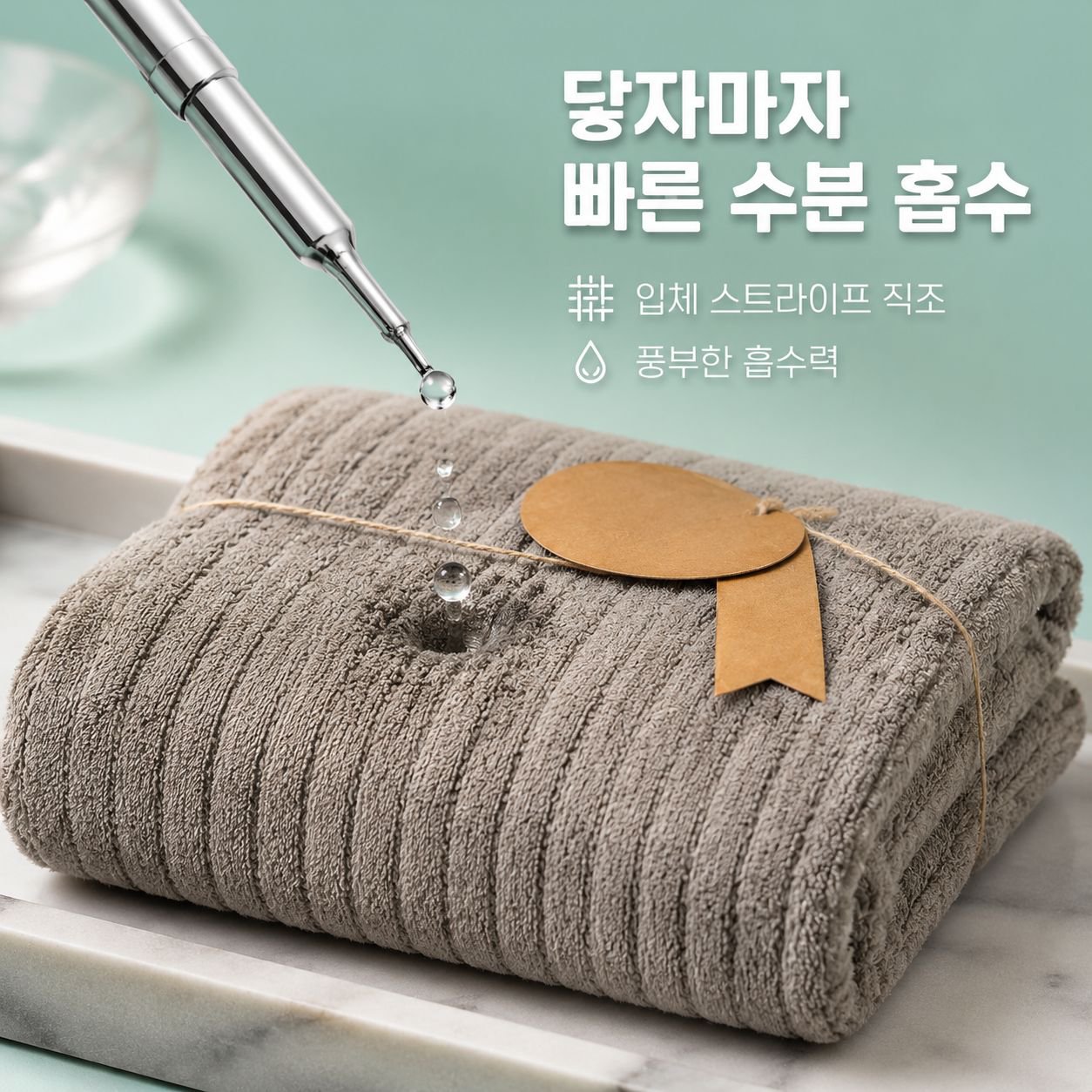 두꺼운 극세사 여성용 빠른 건조 무탈모 목욕타월