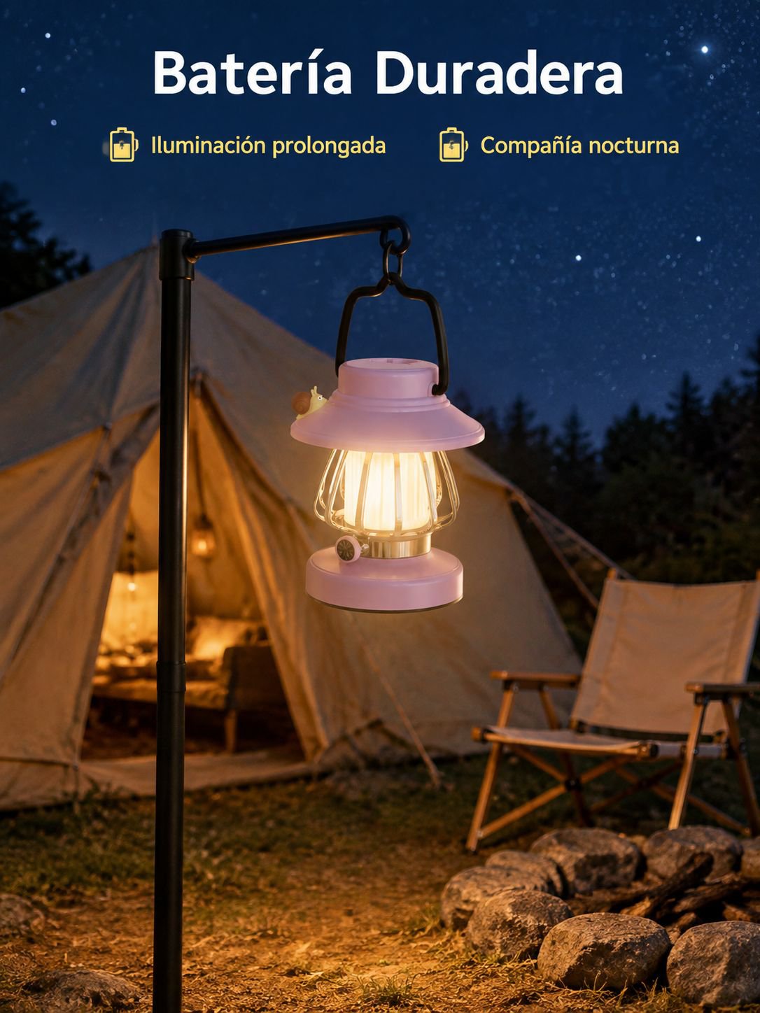 Lámpara portátil para acampar
