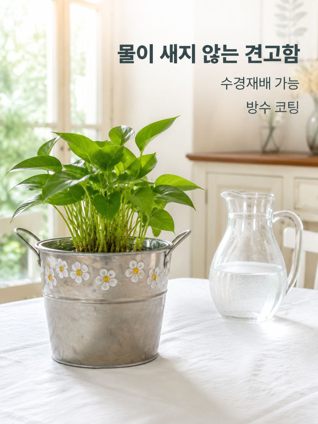 단조 철제 꽃병