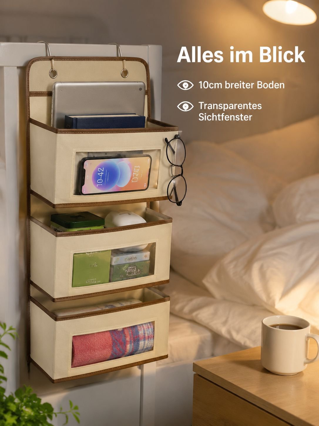 Bettablage ohne Bohren