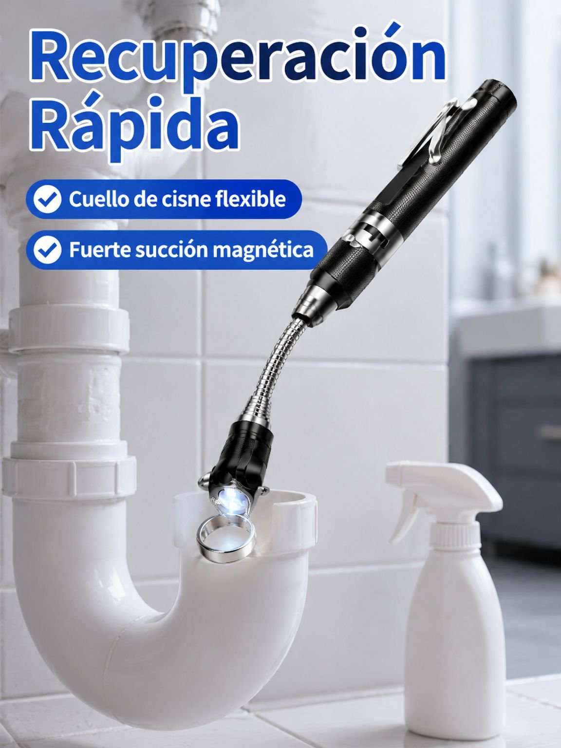 Barre LED magnétique extensible