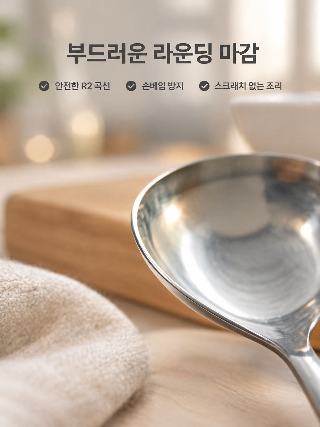 다기능 스테인리스 국자 겸 스파출라 스푼