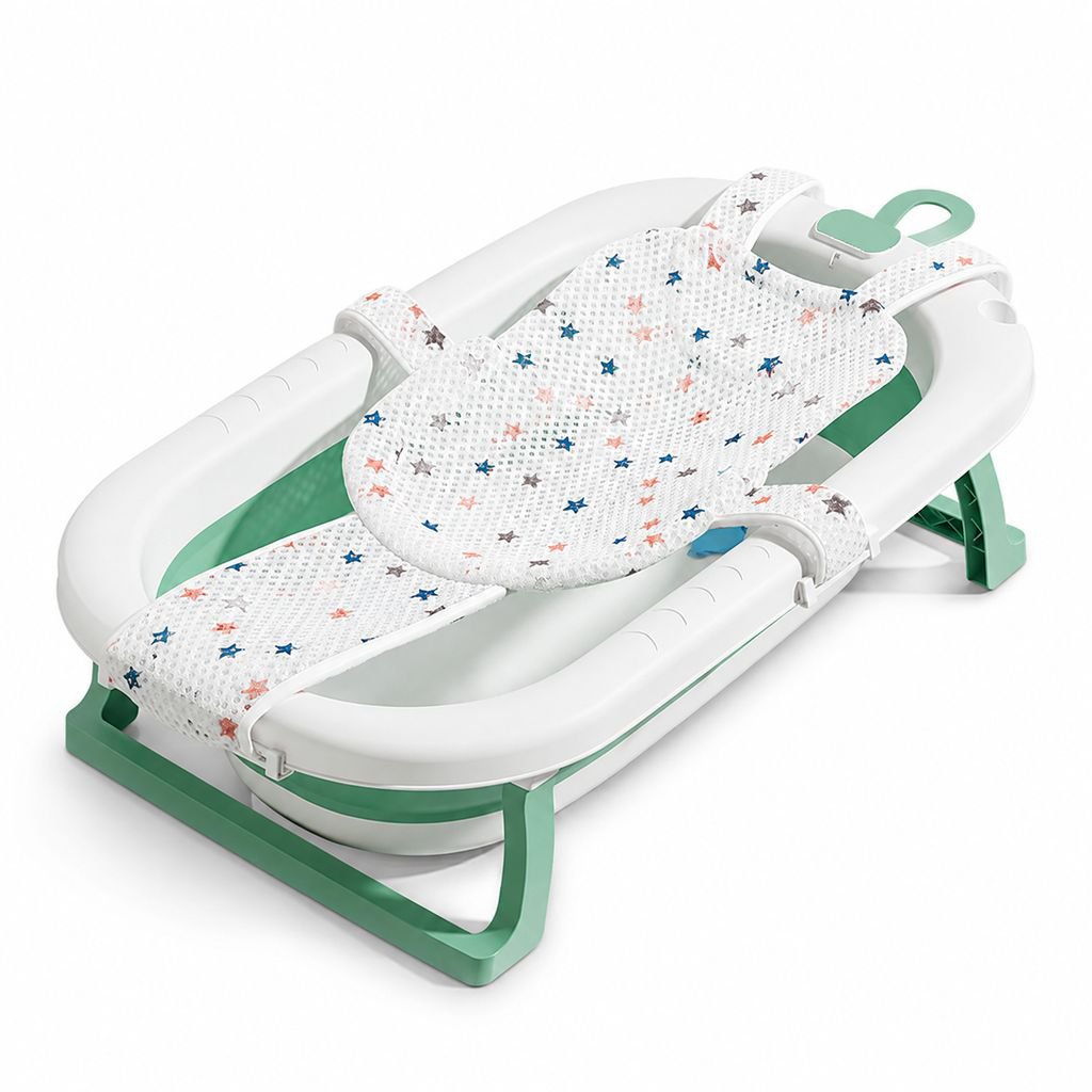 Foldable Baby Bath Tub, Large Infant Bathtub for Home Use