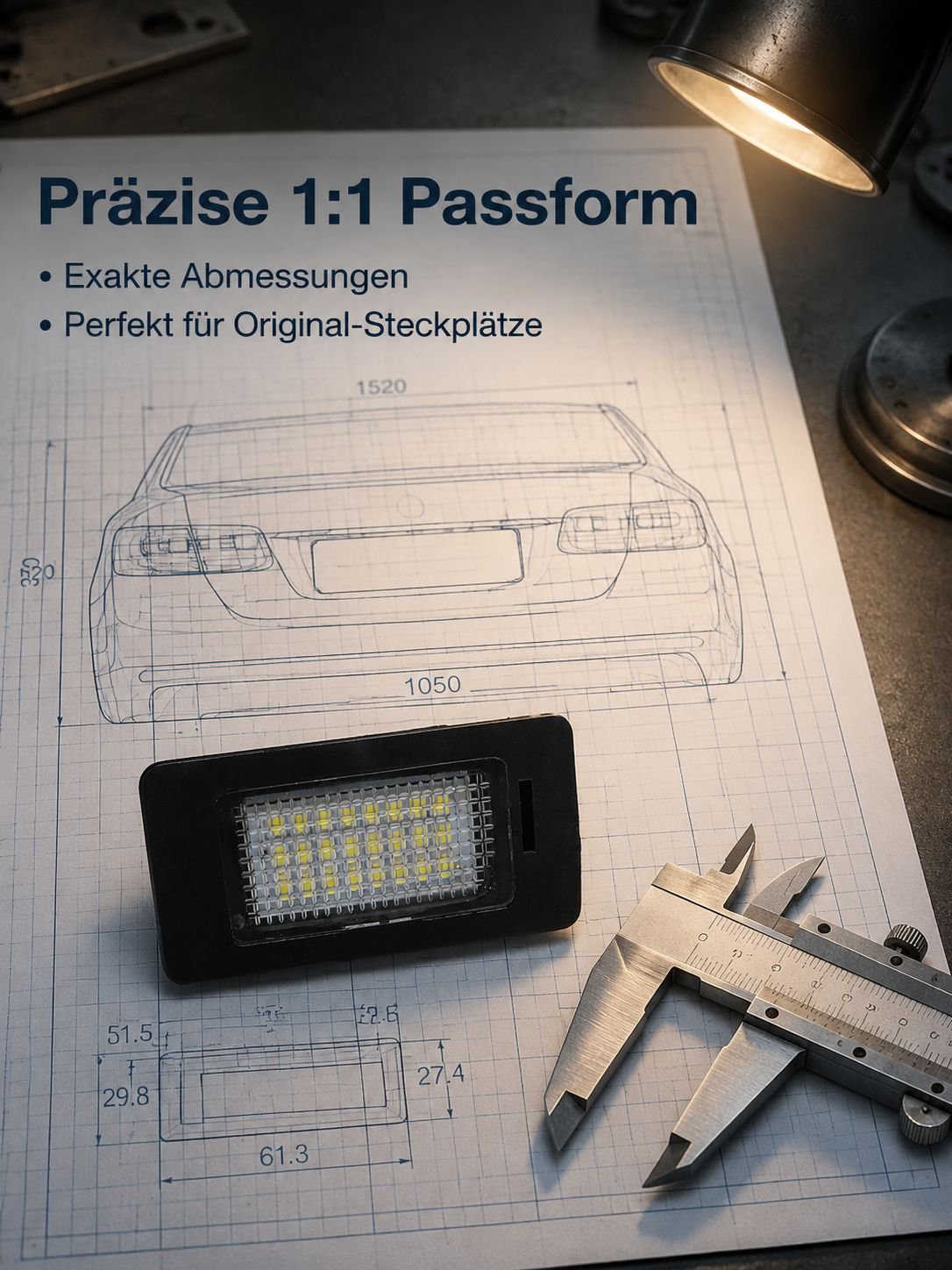 Modernes Design LED Kennzeichenbeleuchtung für BMW