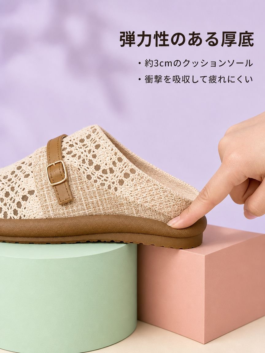 快適な履き心地のレディースサンダル