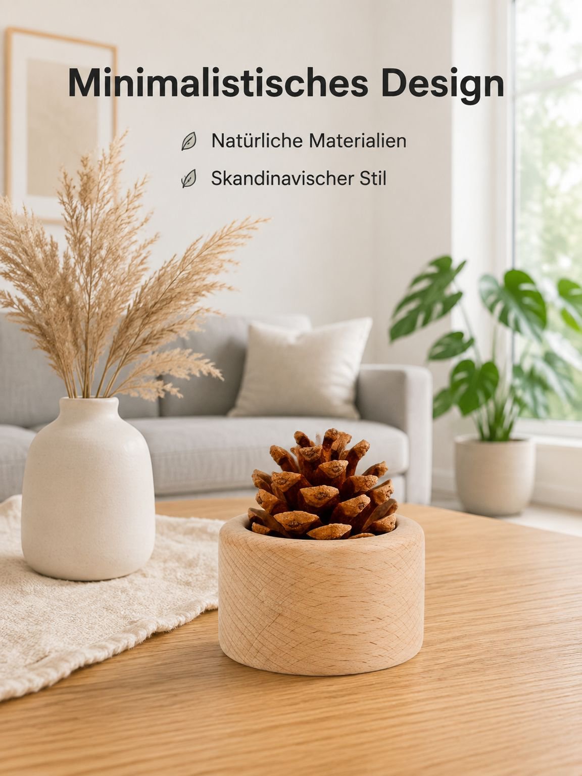 Dekoration mit Kiefernzapfen-Diffusor
