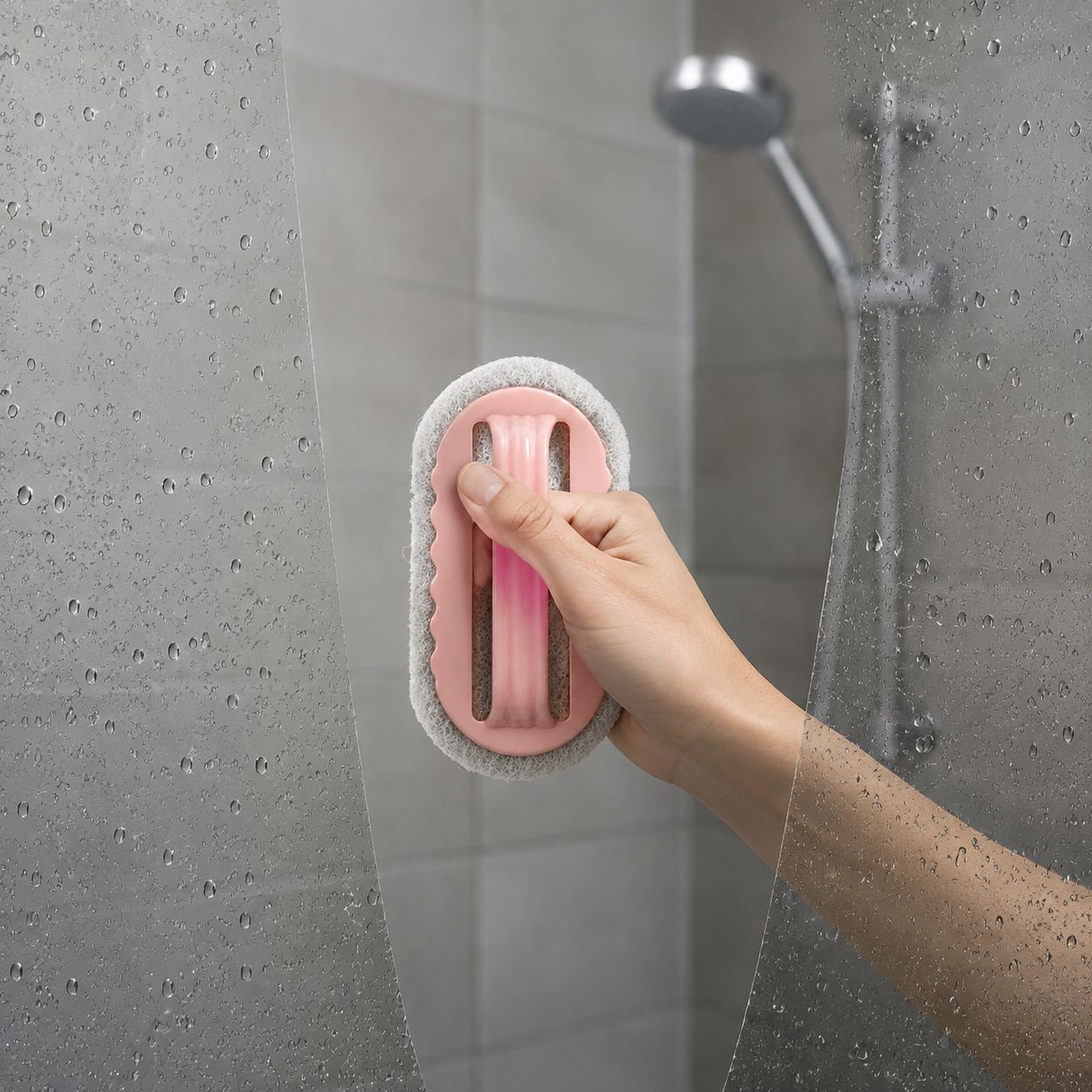 Easy grip handle cleaning brush for kitchen