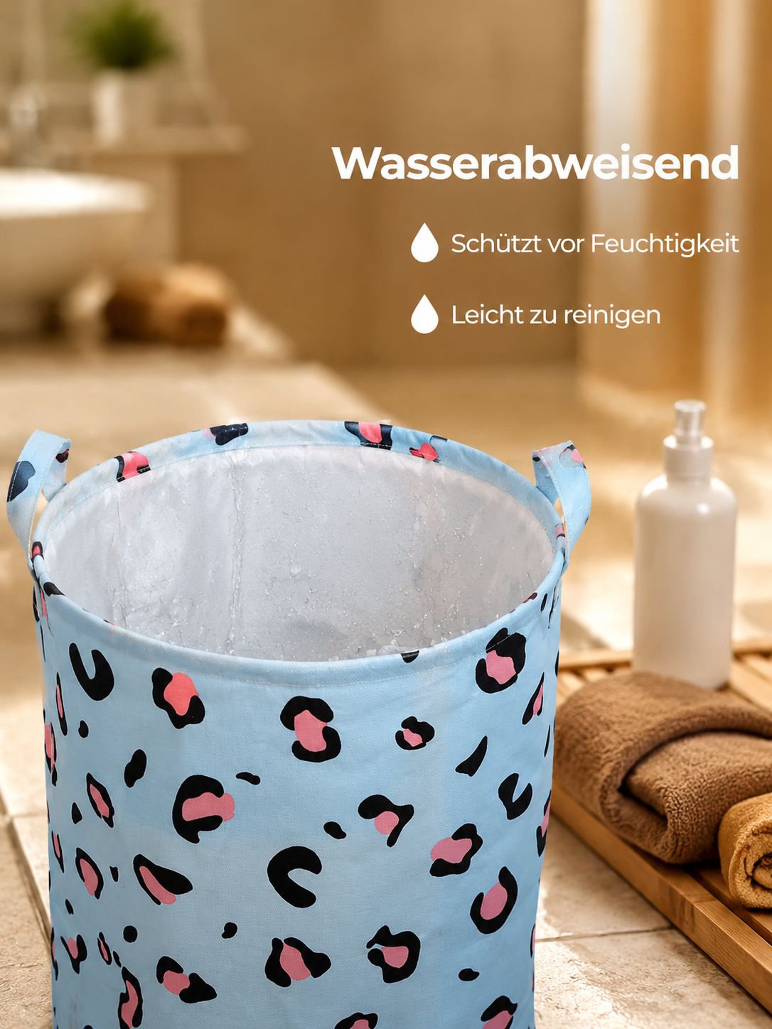 Wasserdichter Stoff-Wäschekorb