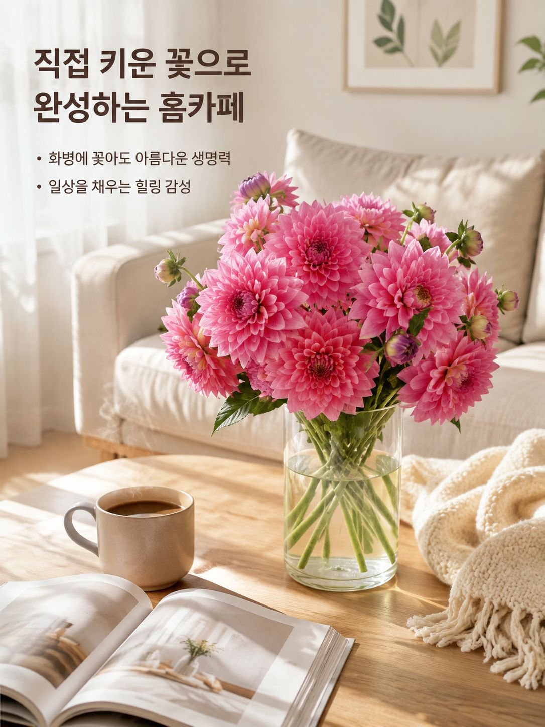 사계절 내내 꽃을 피우는 달리아