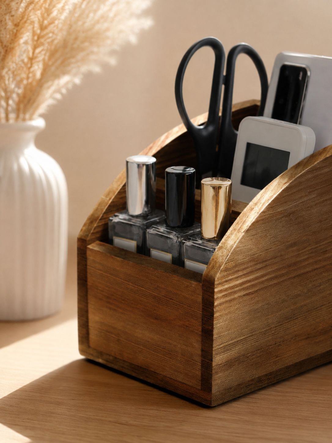 Caja decorativa moderna para controles remotos
