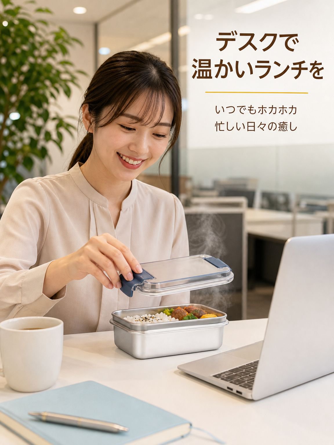 ステンレス加熱式弁当箱