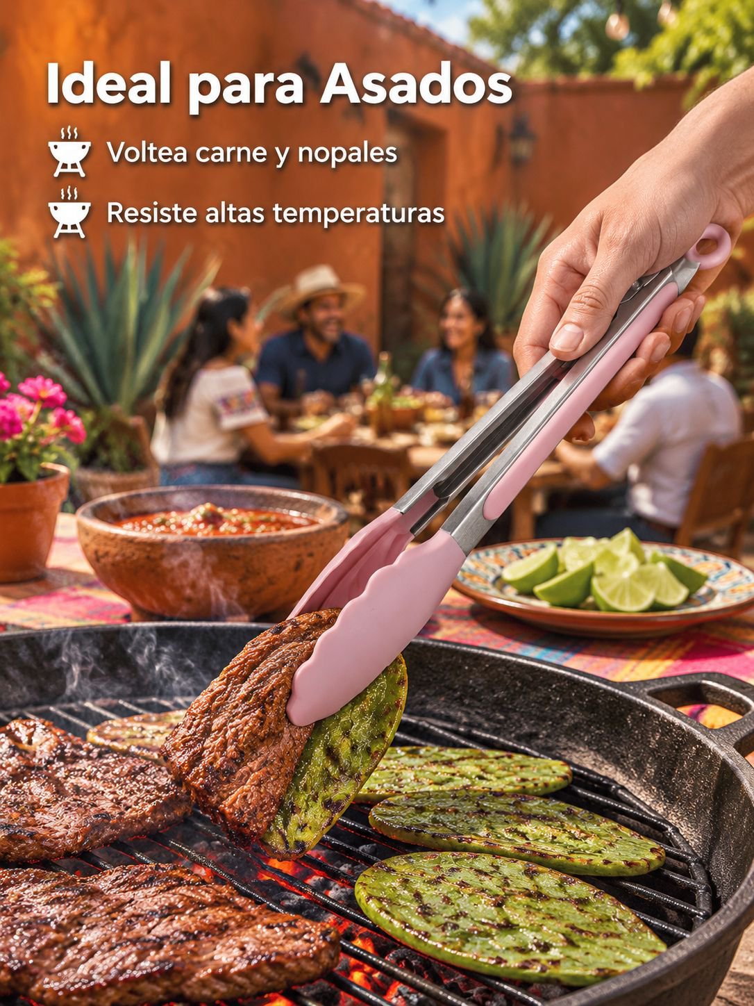 Pinzas para barbacoa de acero inoxidable