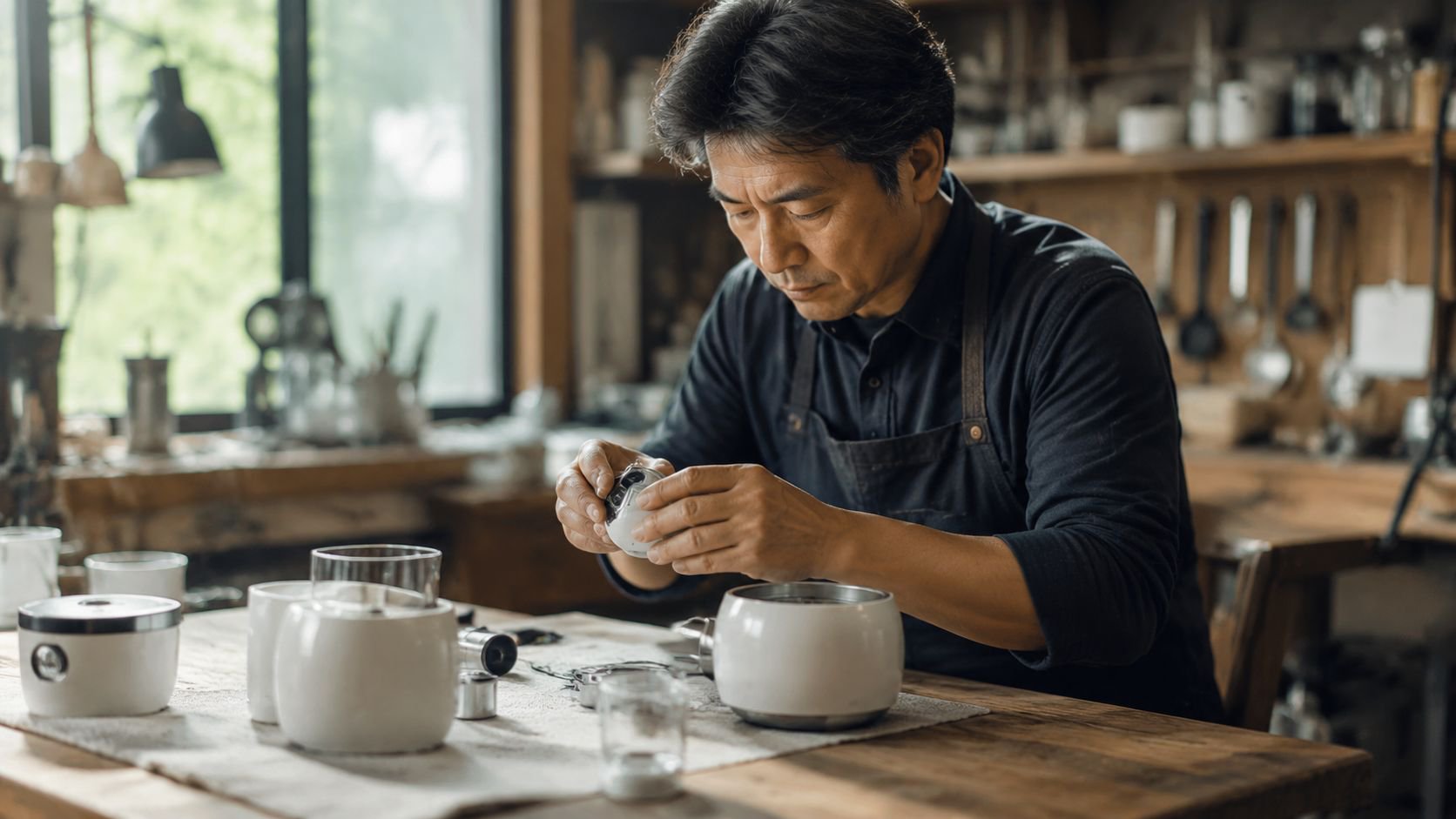 卓越した職人技が、高品質なキッチン用品を生み出します。