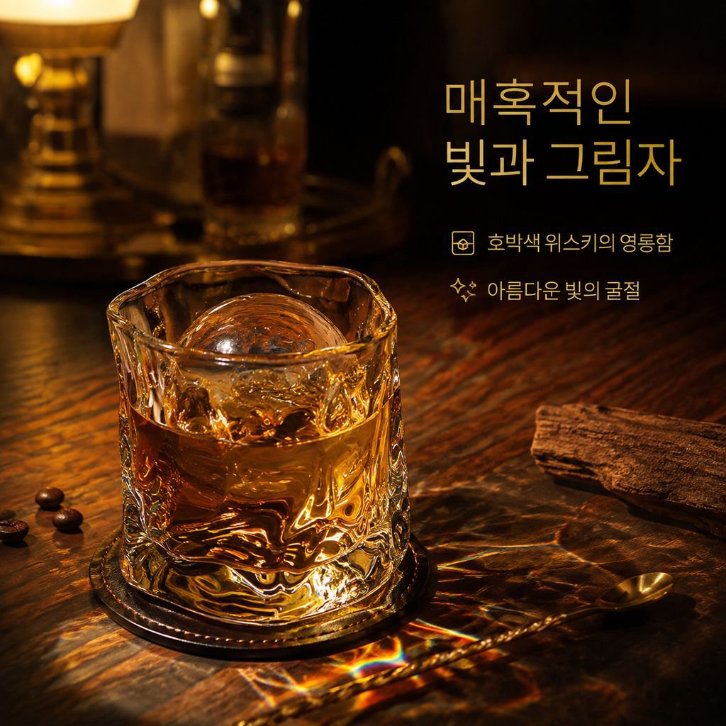 트위스트 유리컵 고급스러운 찻잔
