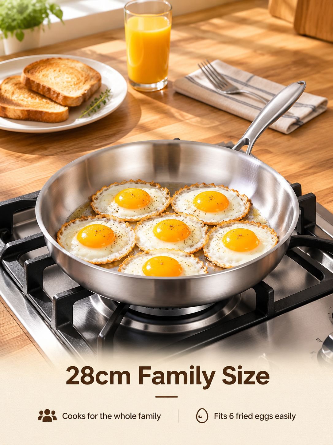 Non stick cooktop, induction cooker, gas universal frying pan