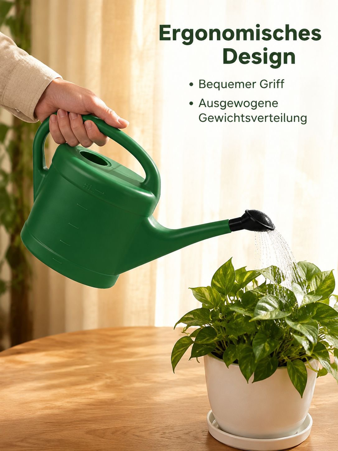 Multifunktionale Garten-Gießkanne, verstärkte Ausführung für den Hausgebrauch