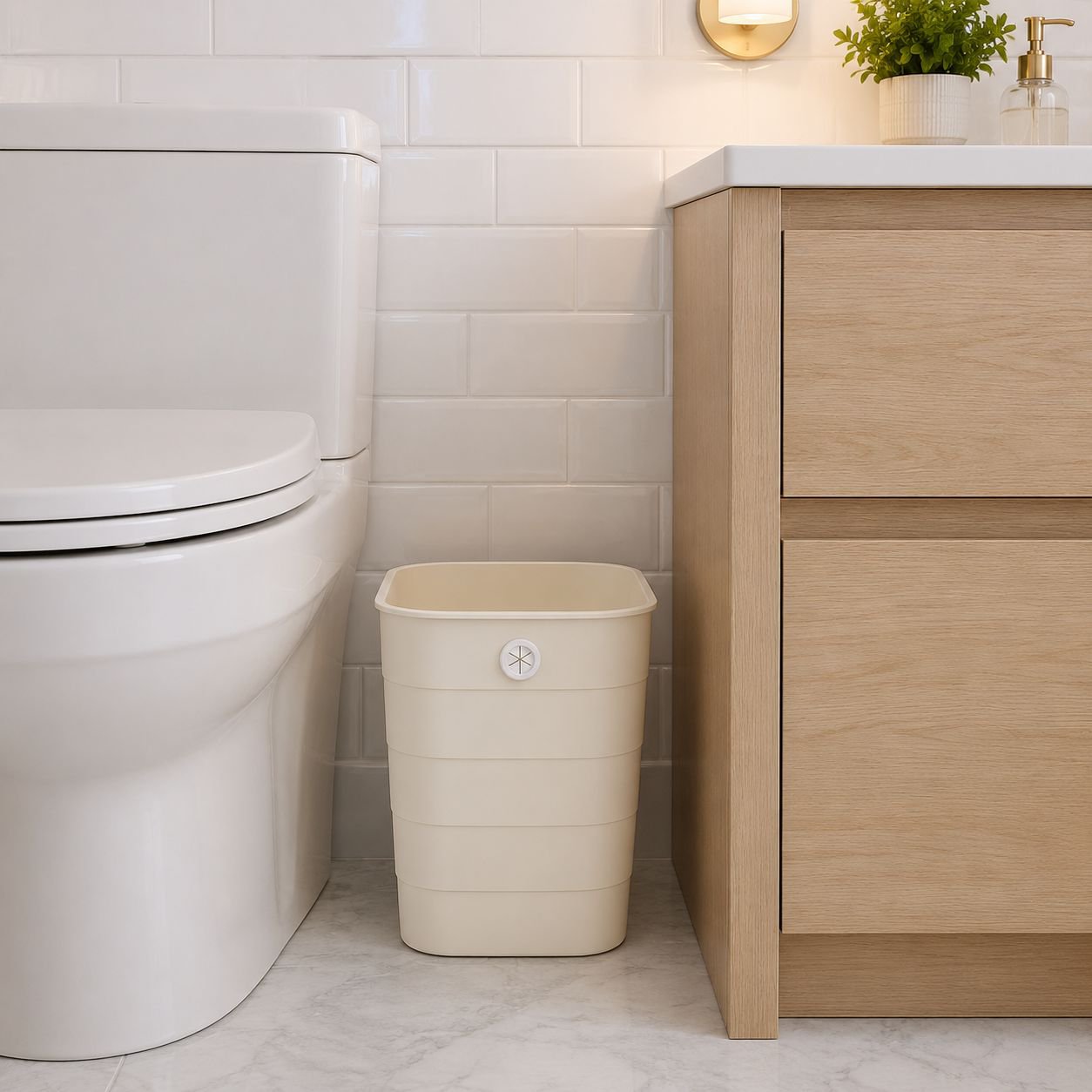Large Square Trash Bin with Premium Look for Home