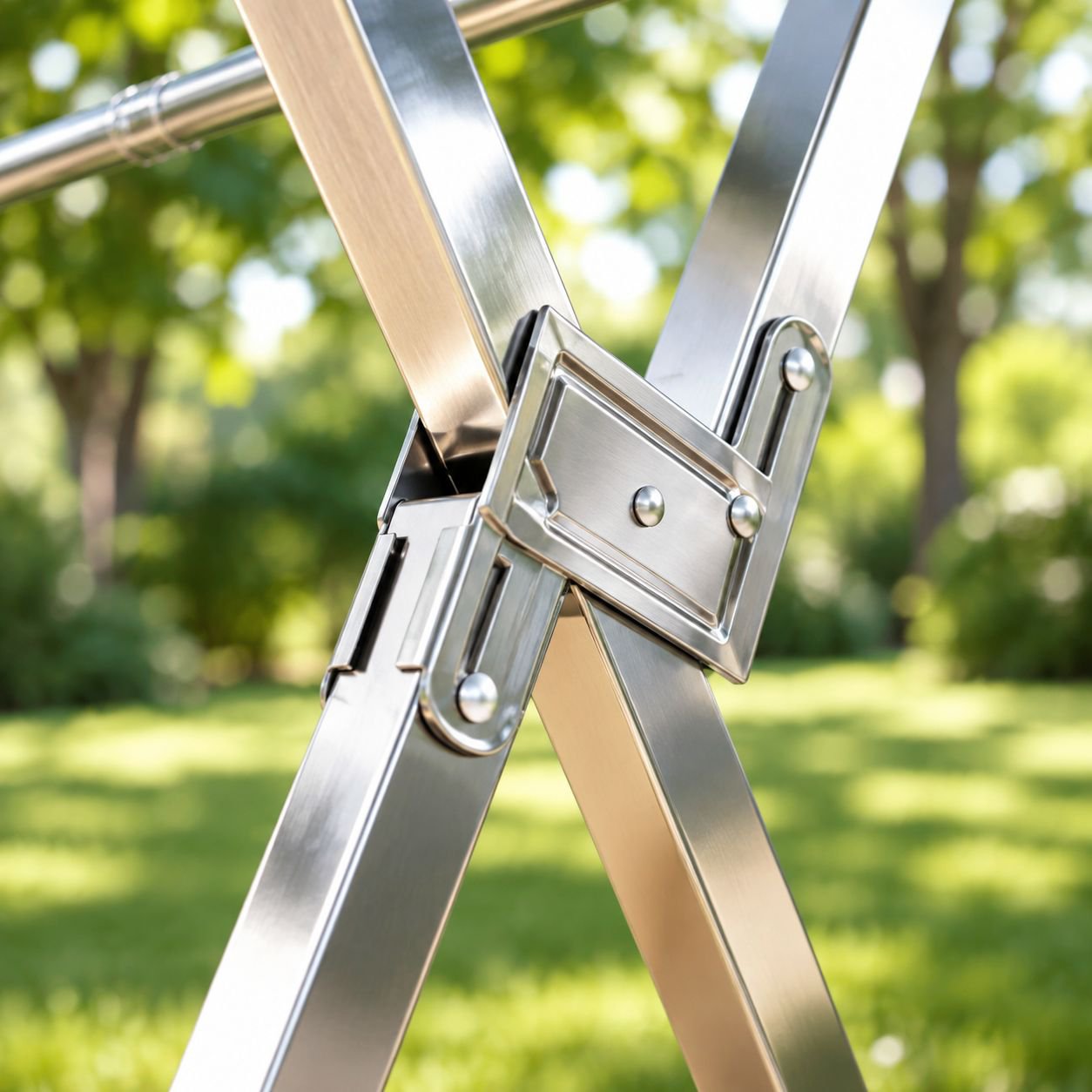 Durable metal folding drying rack for clothes