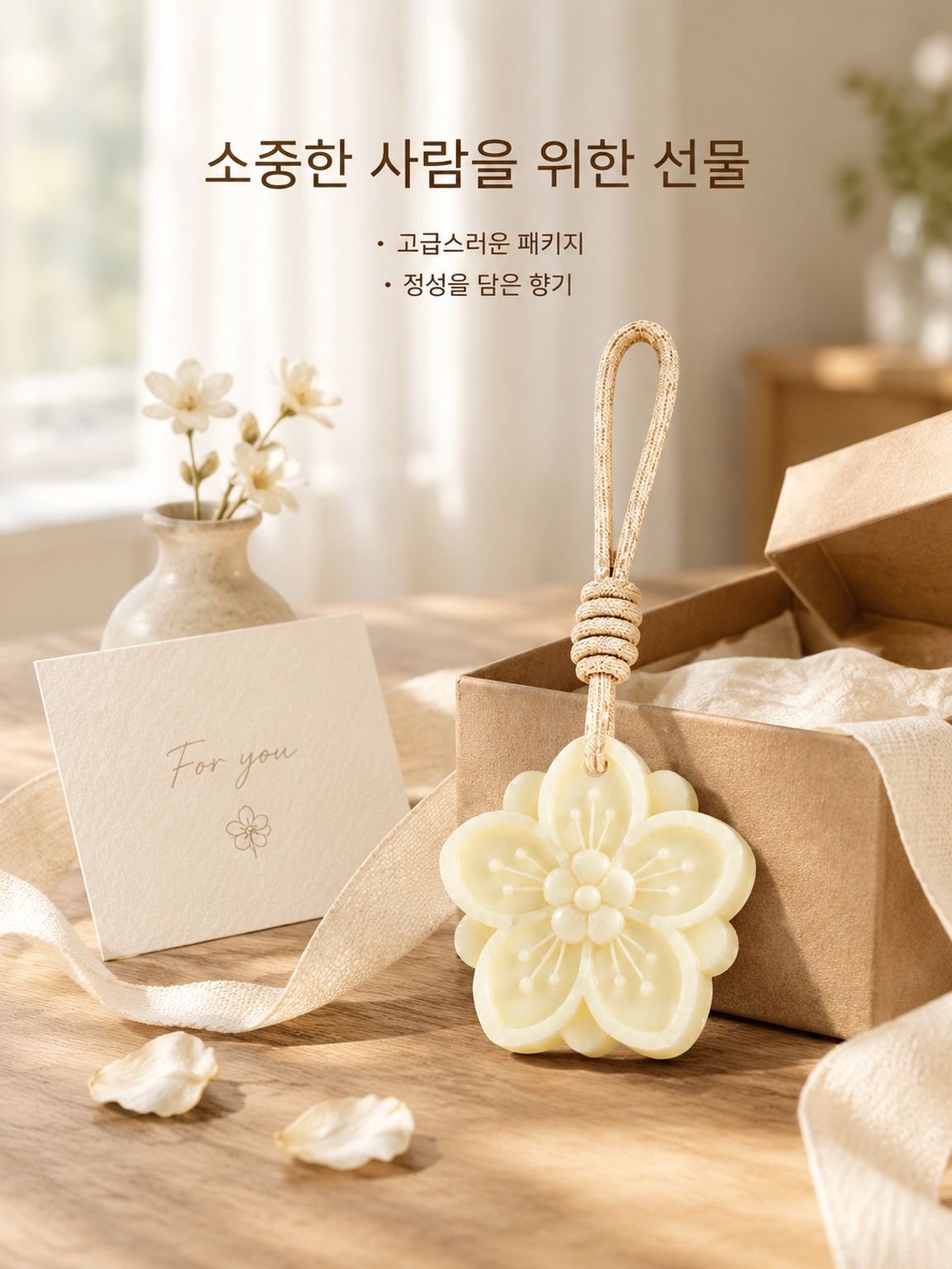 치자꽃 향 왁스 시트 방향제