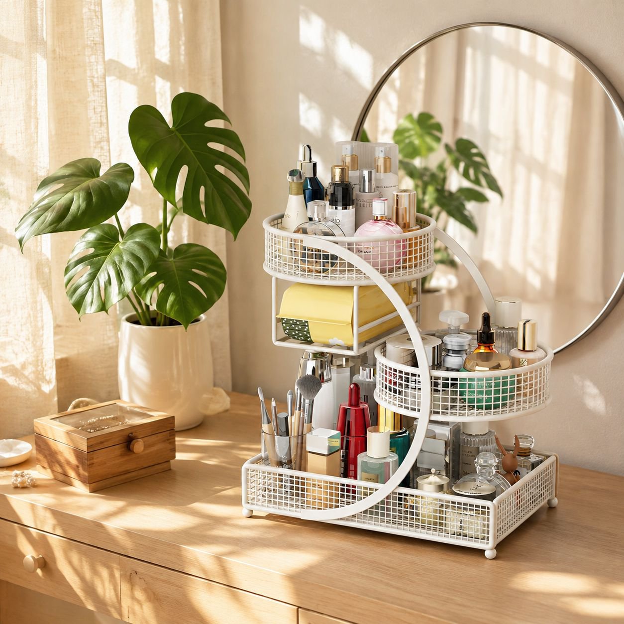 Easy Access Bathroom Storage Box for Essentials