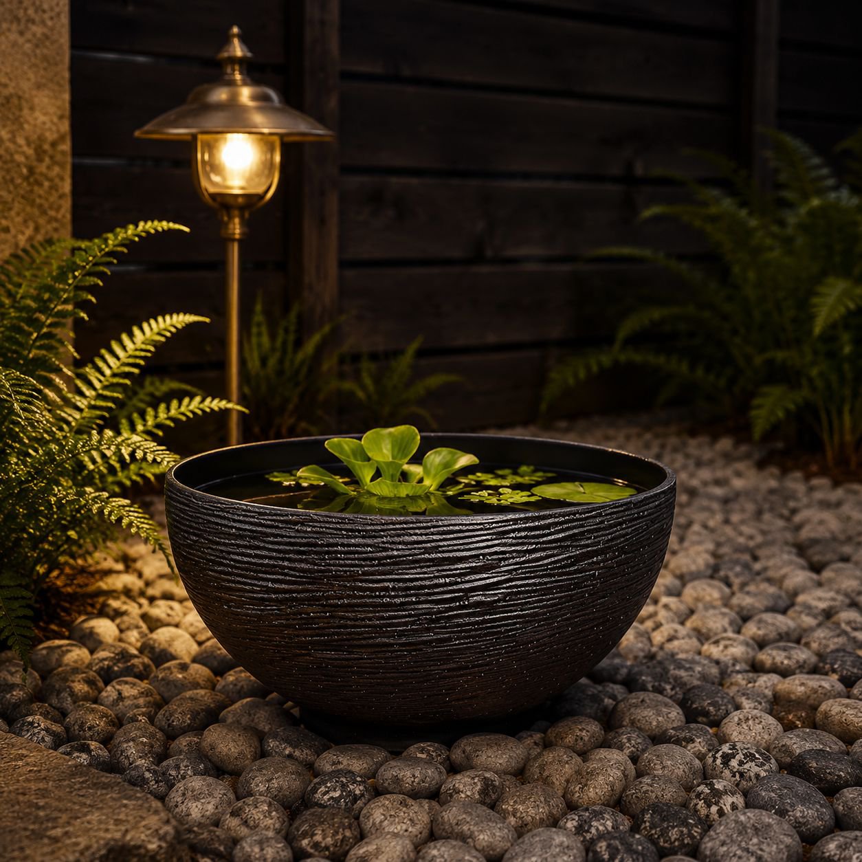Eco-friendly courtyard fish tank lotus pot