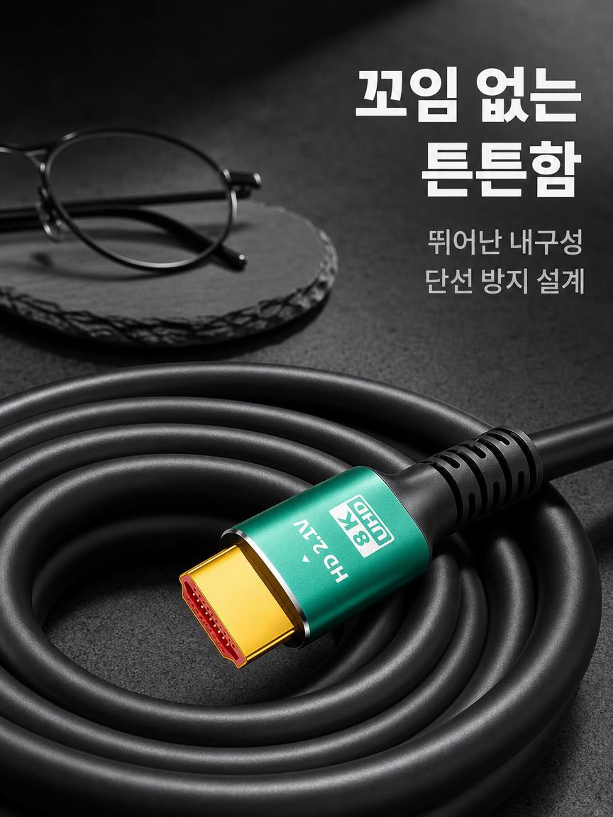 컴퓨터 모니터 고화질 연결선  셋톱 프로젝터 모니터 유일 고화질 연결선