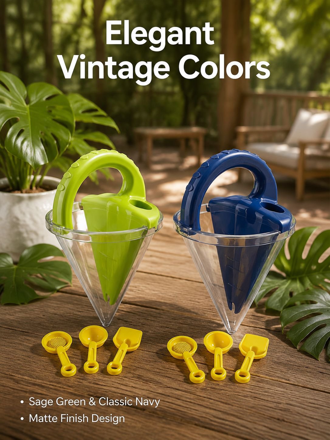 Colorful Kids Beach Sand Funnel Toy with Multiple Layers
