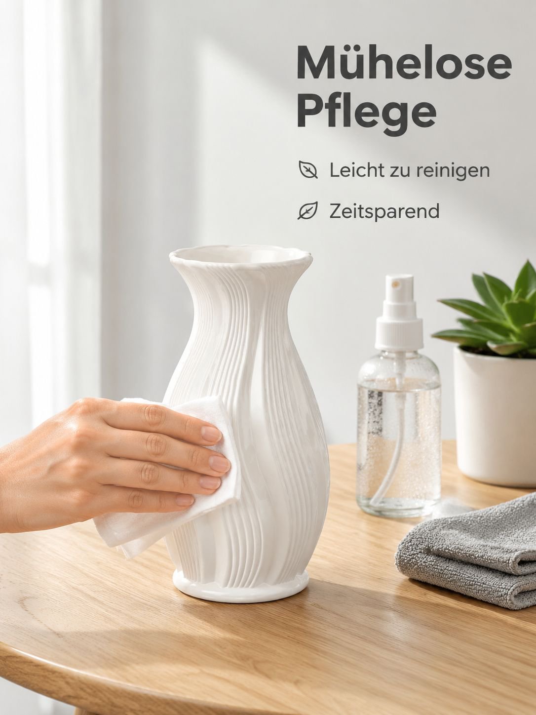 Verkaufsschlager Französische Kunststoffvase mit Farbverlauf Vintage-Kunstblumenvase