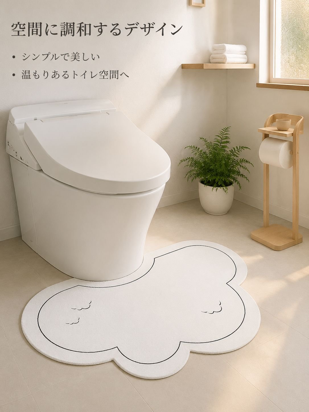 滑り止め吸水トイレバスマット