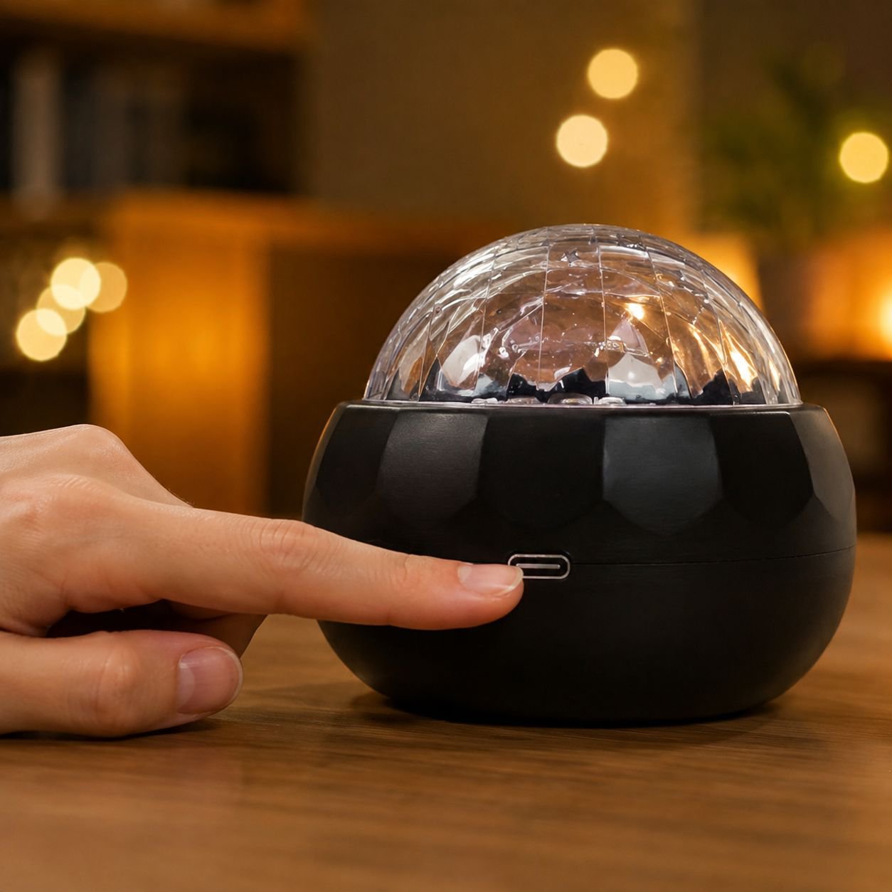 Proyector de Efecto Agua y Estrellas Multicolor