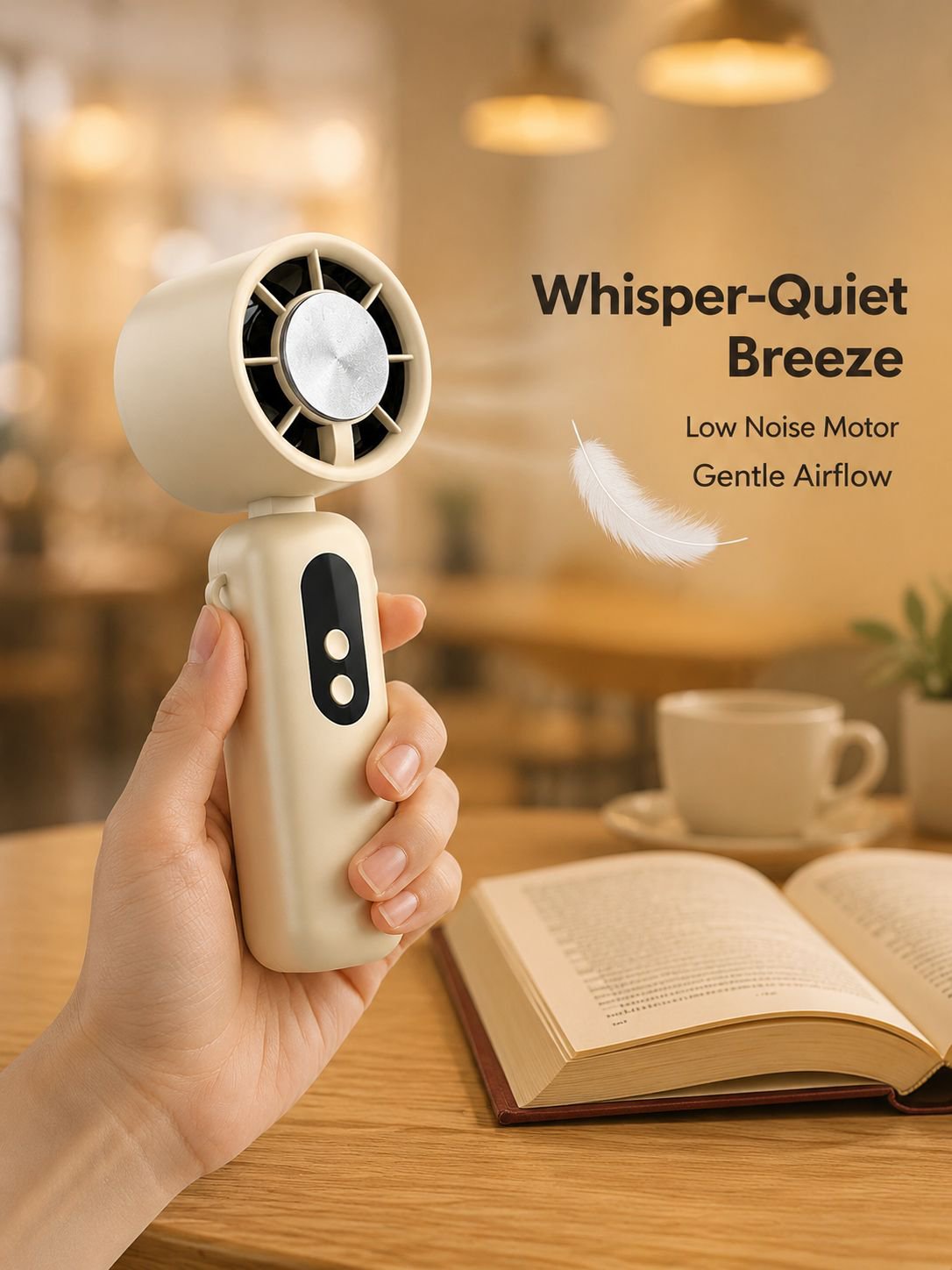 High-speed cooling fan, small handheld fan, outdoor portable neck fan