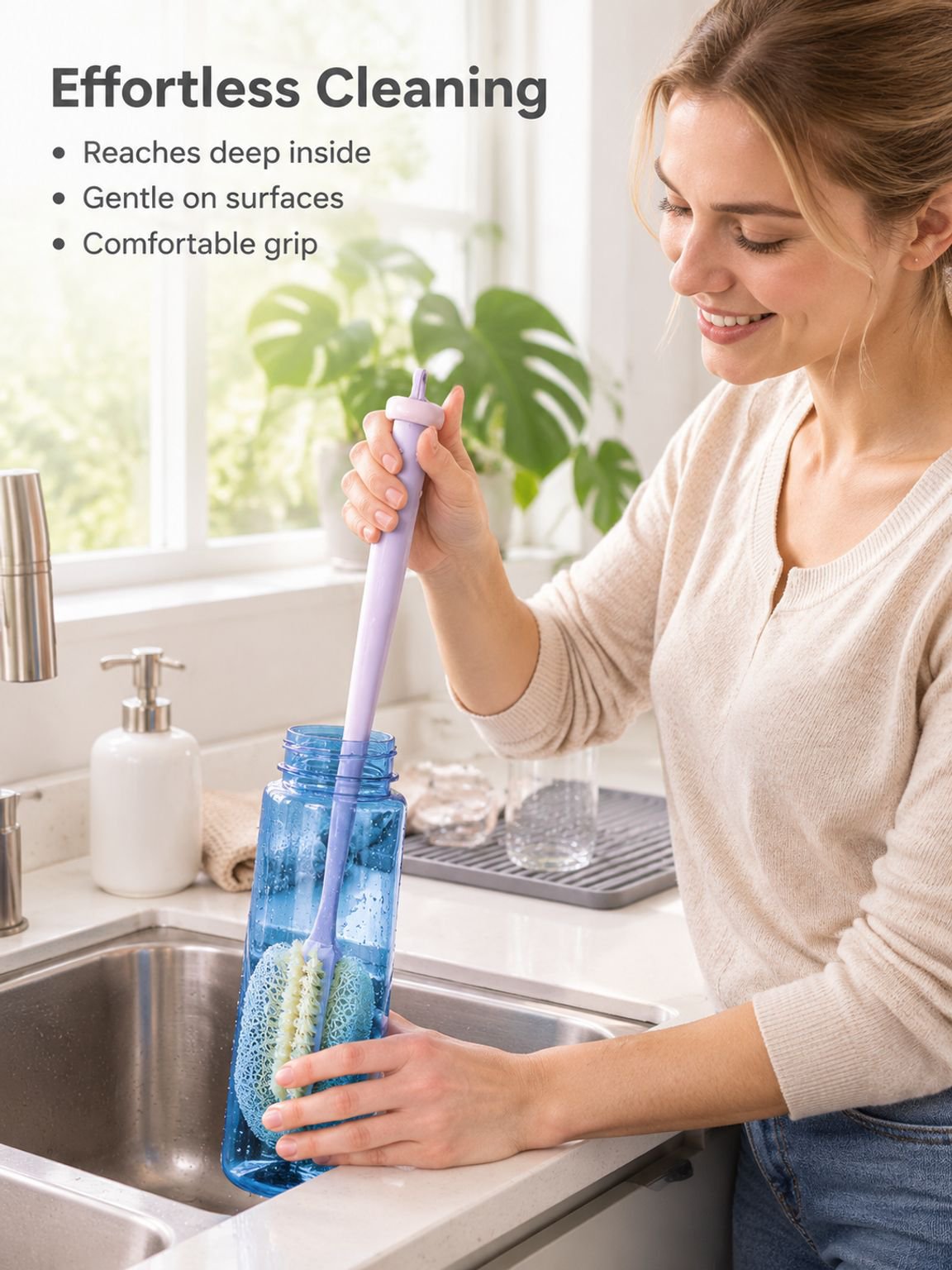JMY-3-in-1 Long Handle Water Cup Cleaning Brush