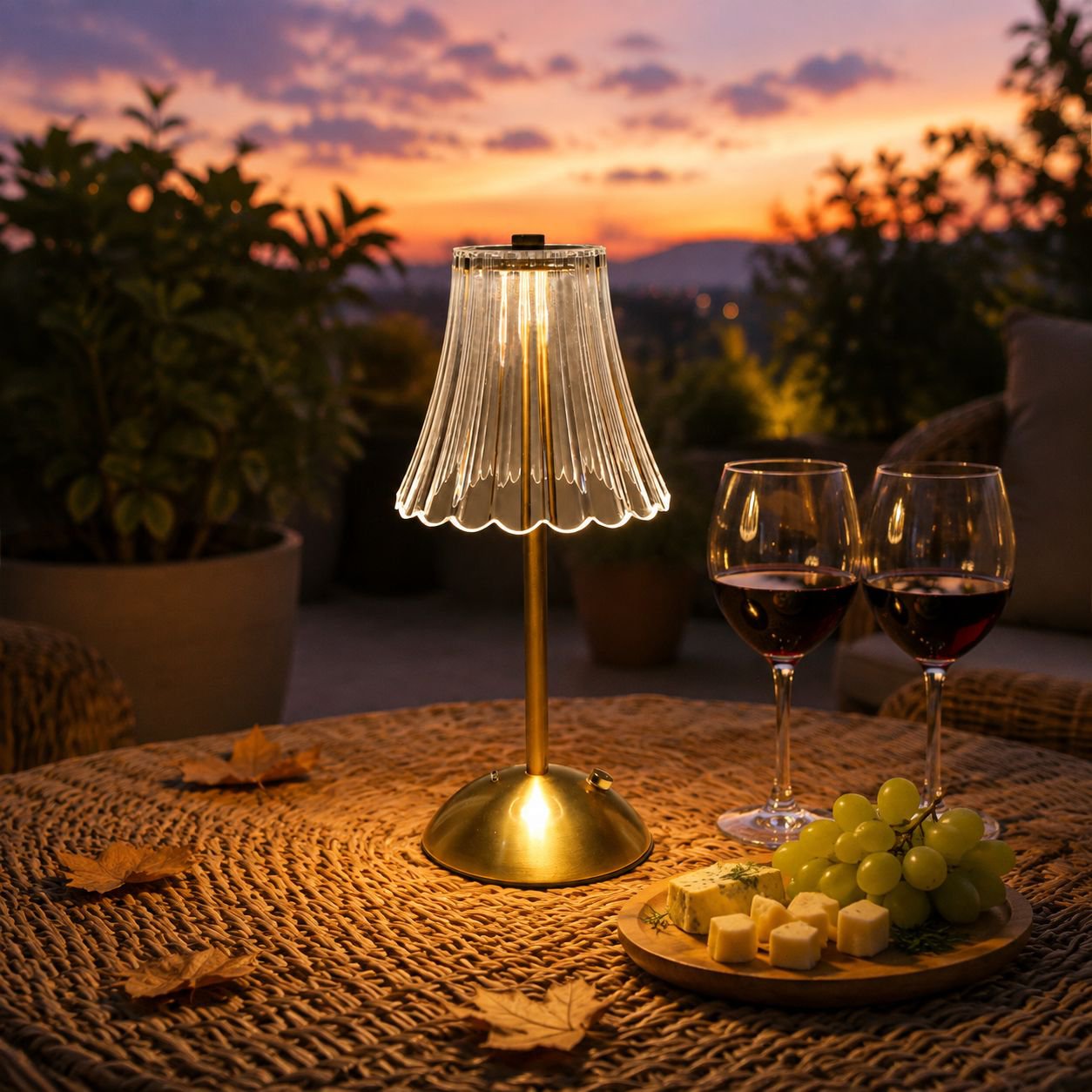 Touch Dimmable Crystal Retro LED Desk Lamp