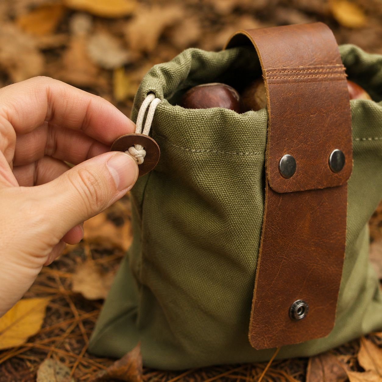 Sac pratique pour la cueillette des pommes