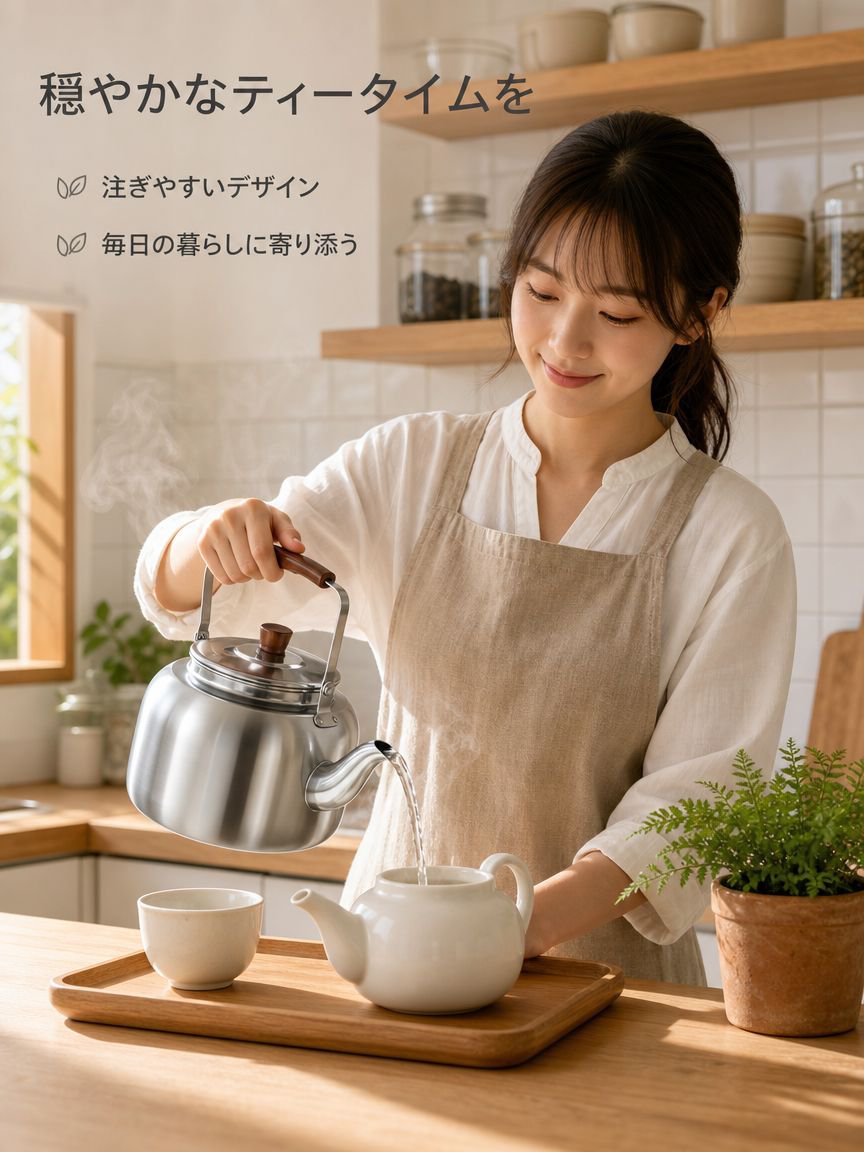 ステンレス製笛吹きケトル