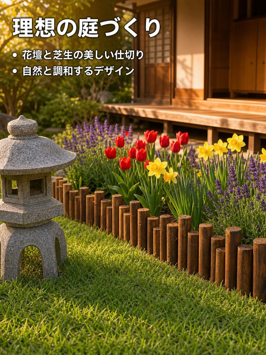 炭化防錆中庭仕切り木製フェンス花壇フェンス庭地面植栽ガードレール景観用丸型木製杭